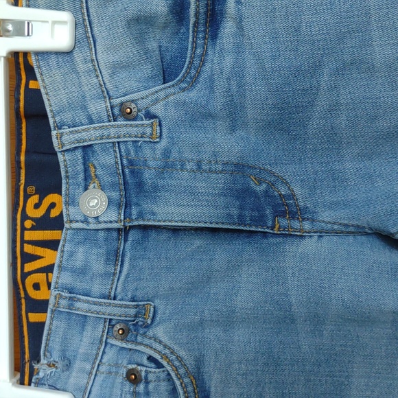 Levi's Strauss jeans 8 reg W24"xL25" 510 adjustable waist blue denim pants - Picture 3 of 9